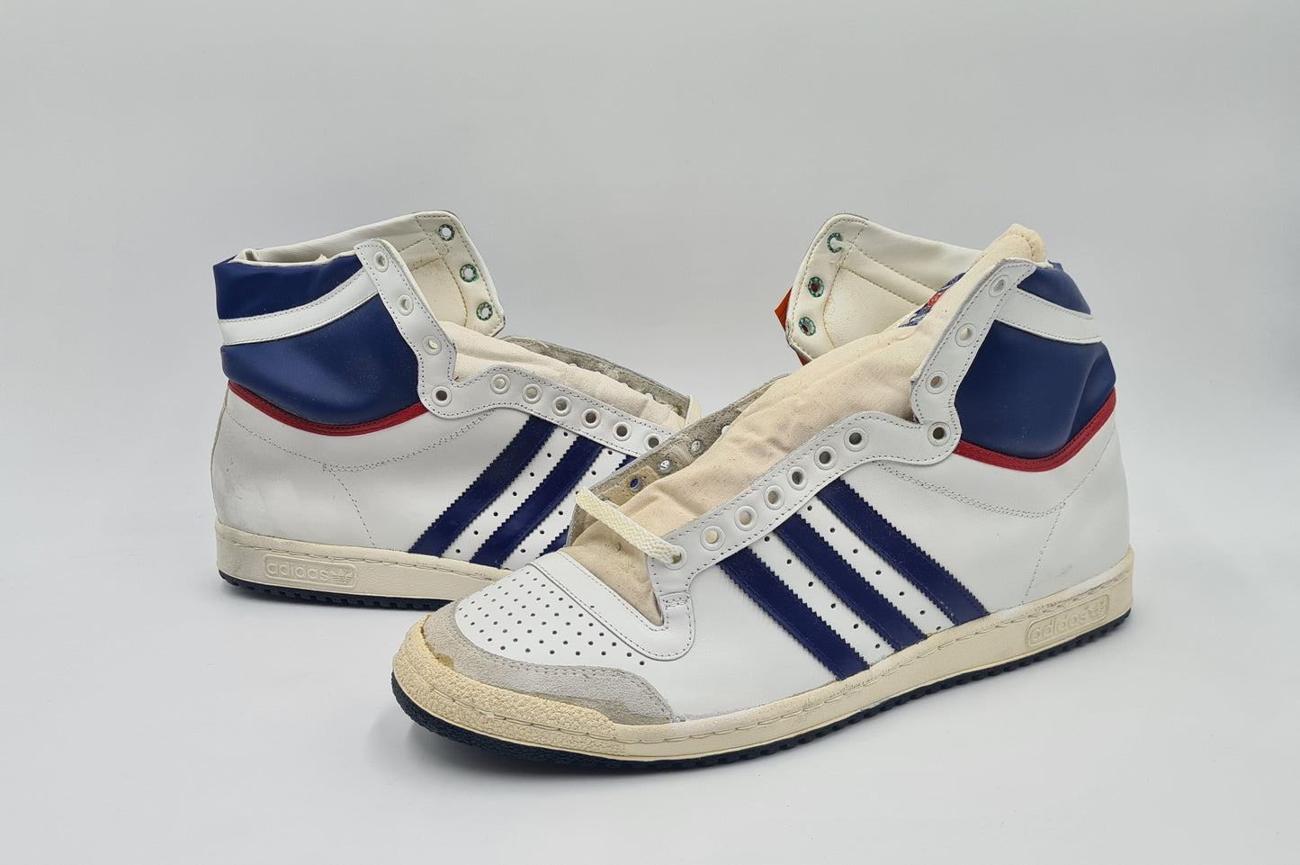 *NEU* Vintage 1980er Adidas Top Ten High UK 14,5 / EUR 50 2/3