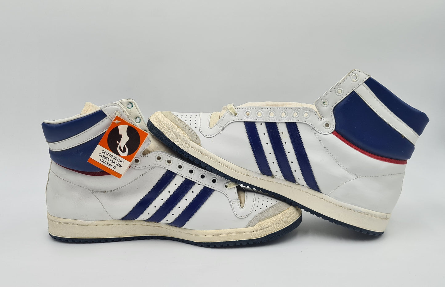 *NEW* Vintage 1980s Adidas Top Ten High UK 14.5 / EUR 50 2/3