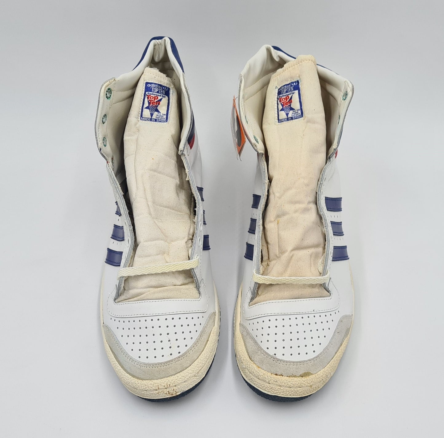 *NEW* Vintage 1980s Adidas Top Ten High UK 14.5 / EUR 50 2/3