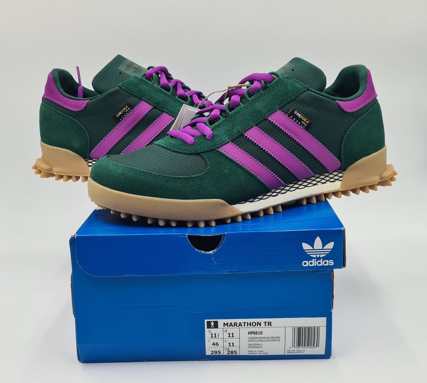 *BNIB* 2023 Adidas Marathon TR Cordura Green / Purple UK 11 / EUR 46