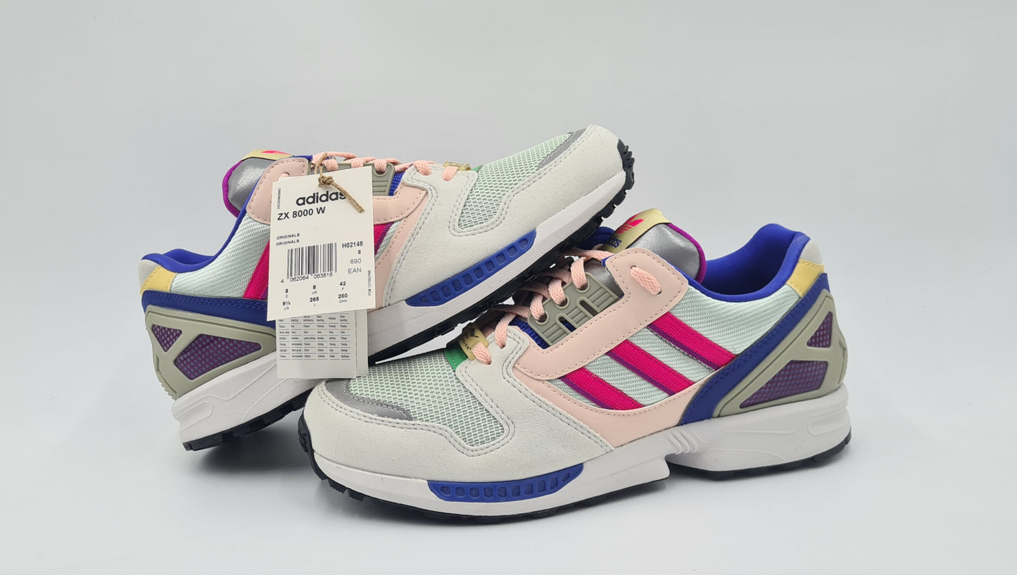 *NEW* 2021 Adidas ZX 8000 W Crystal White Size UK 8 / EUR 42