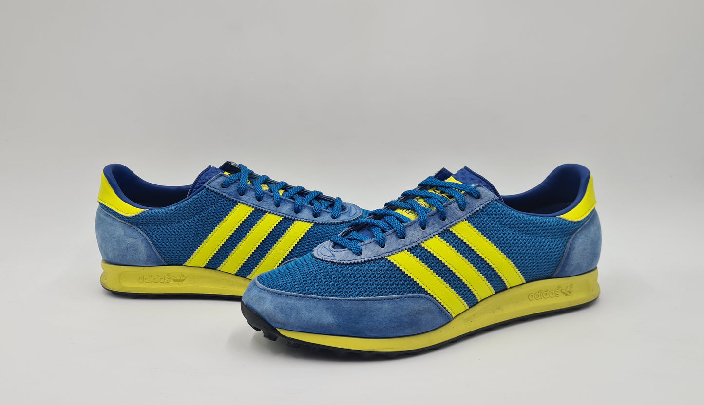 2021 Adidas TRX Mesh Retro Blau Gelb Gr. UK 9 / EUR 43 1/3