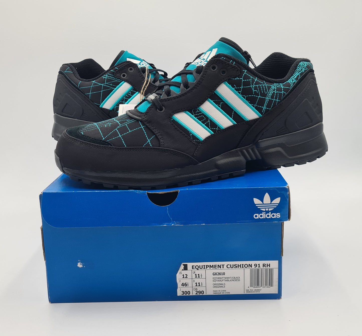 *BNIB* 2021 Adidas EQT Cushion 91 Runner's High UK 11.5 / EUR 46 2/3