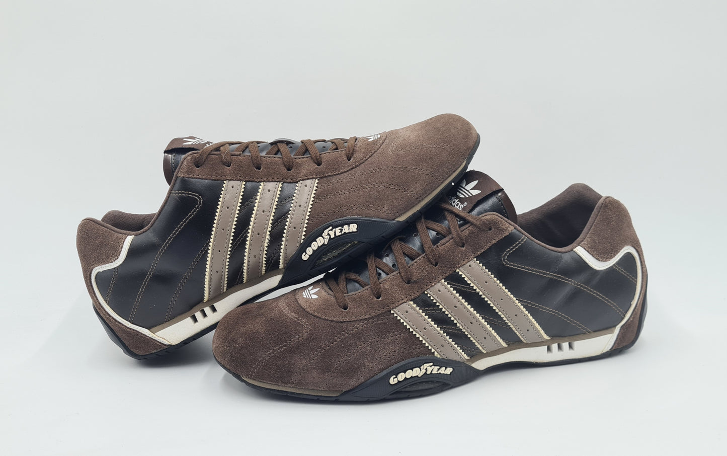 *VGC* 2005 Adidas Adi Racer Low Good Year Brown Black Size UK 10 / EUR 44 2/3