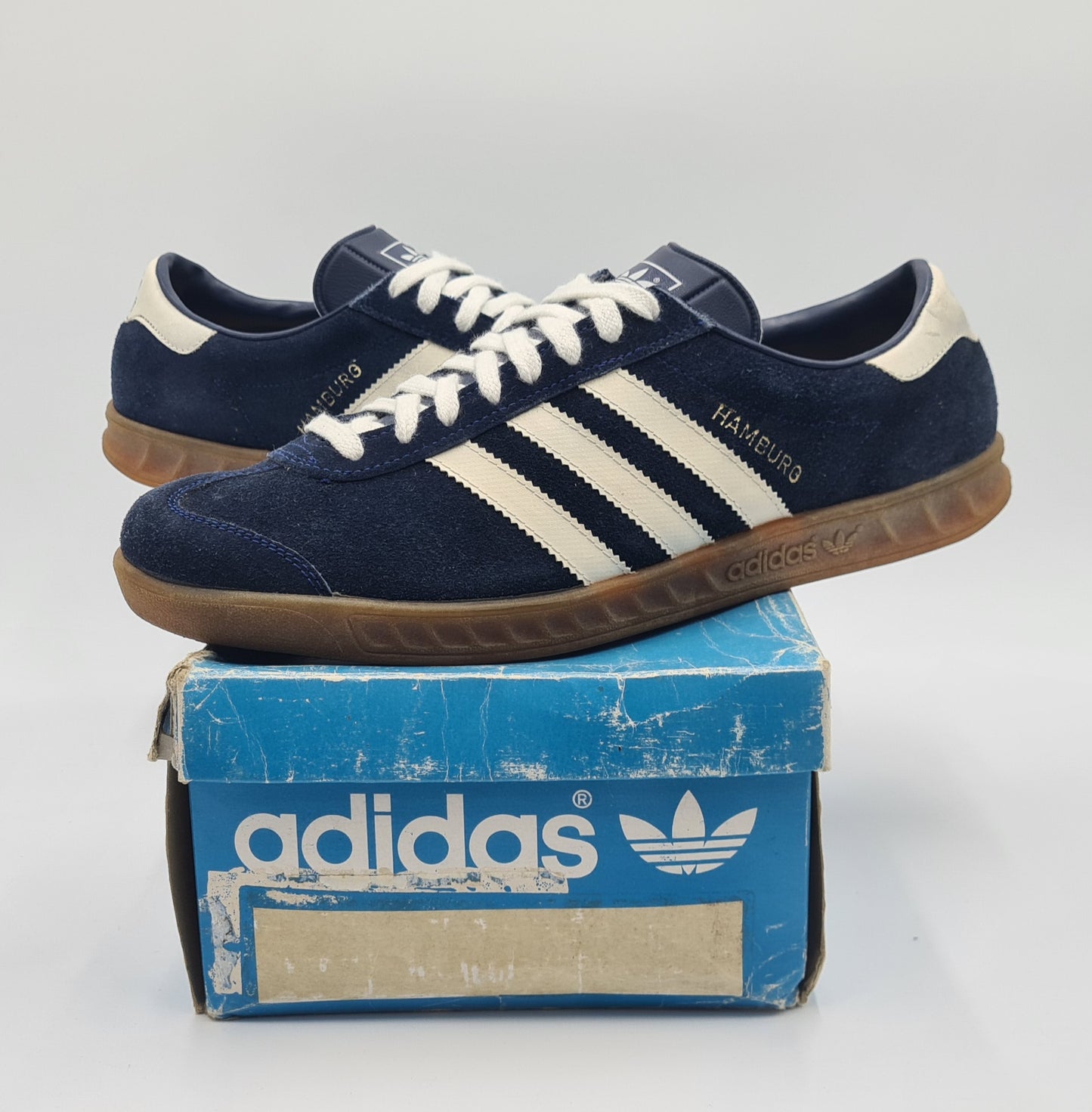*TOP* Vintage 1980er Adidas Hamburg Yugoslavia UK 11,5 / EUR 46 2/3