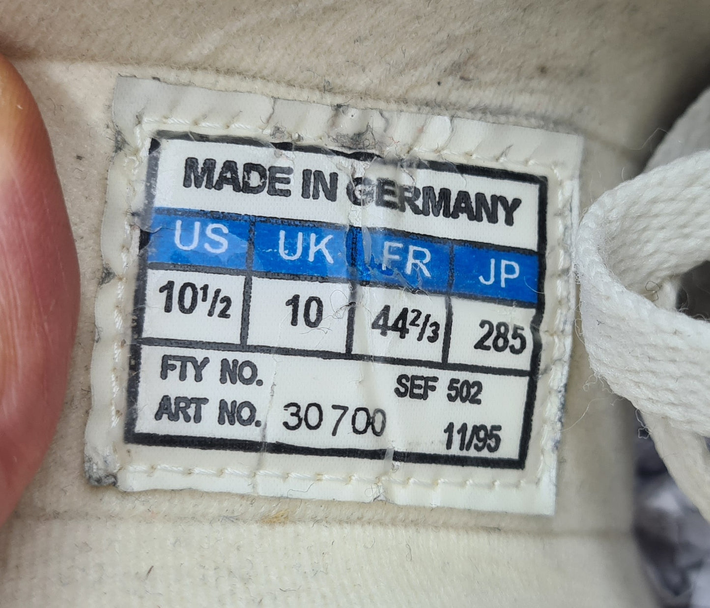 Vintage 1995 Adidas Allround Retro Made in Germany UK 10 / EUR 44 2/3