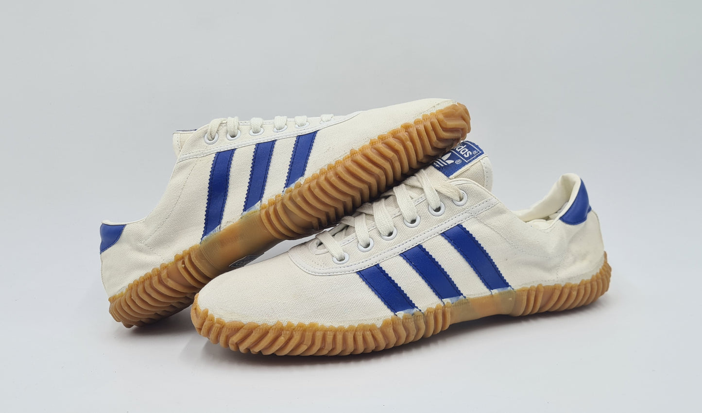 *WIE NEU* Vintage 1980er Adidas Eberhard Scholer Tischtennis UK 9 / EUR 43 1/3