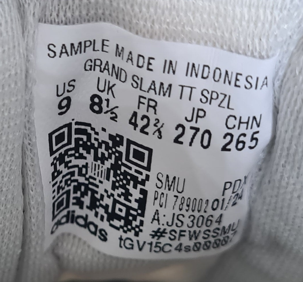 *NEW* 2024 Adidas Grand Slam TT Spzl Unreleased Sample UK 8.5 / EUR 42 2/3