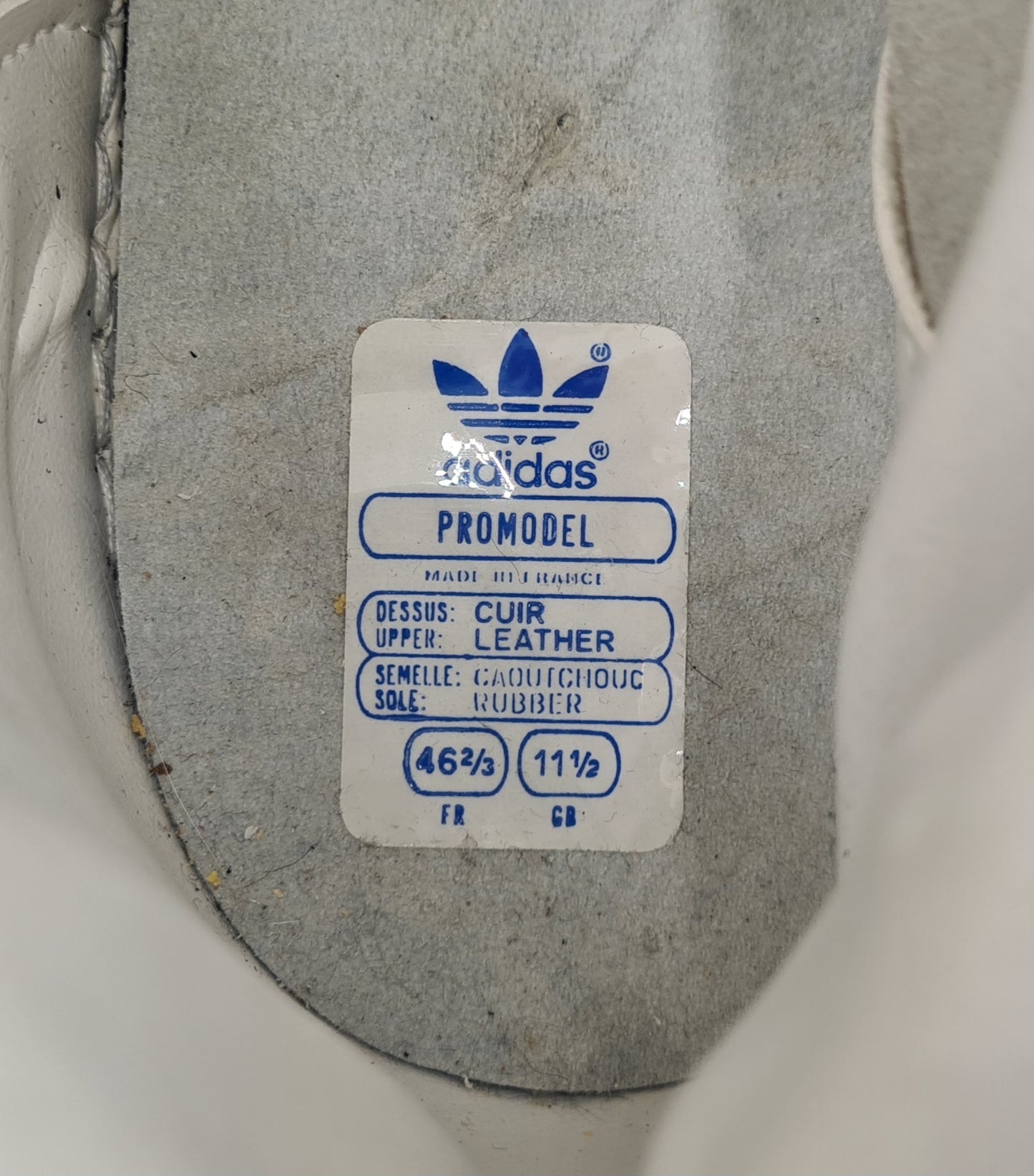 *NEW* Vintage 1970s Adidas Promodel Made in France UK 11.5 / EUR 46 2/3