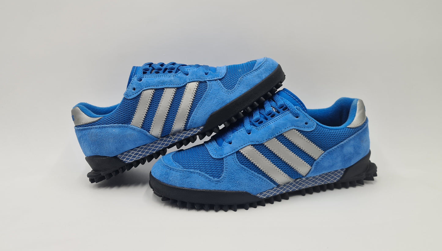*WIE NEU* 2011 Adidas Marathon TR Blau UK 8,5 / EUR 42 2/3