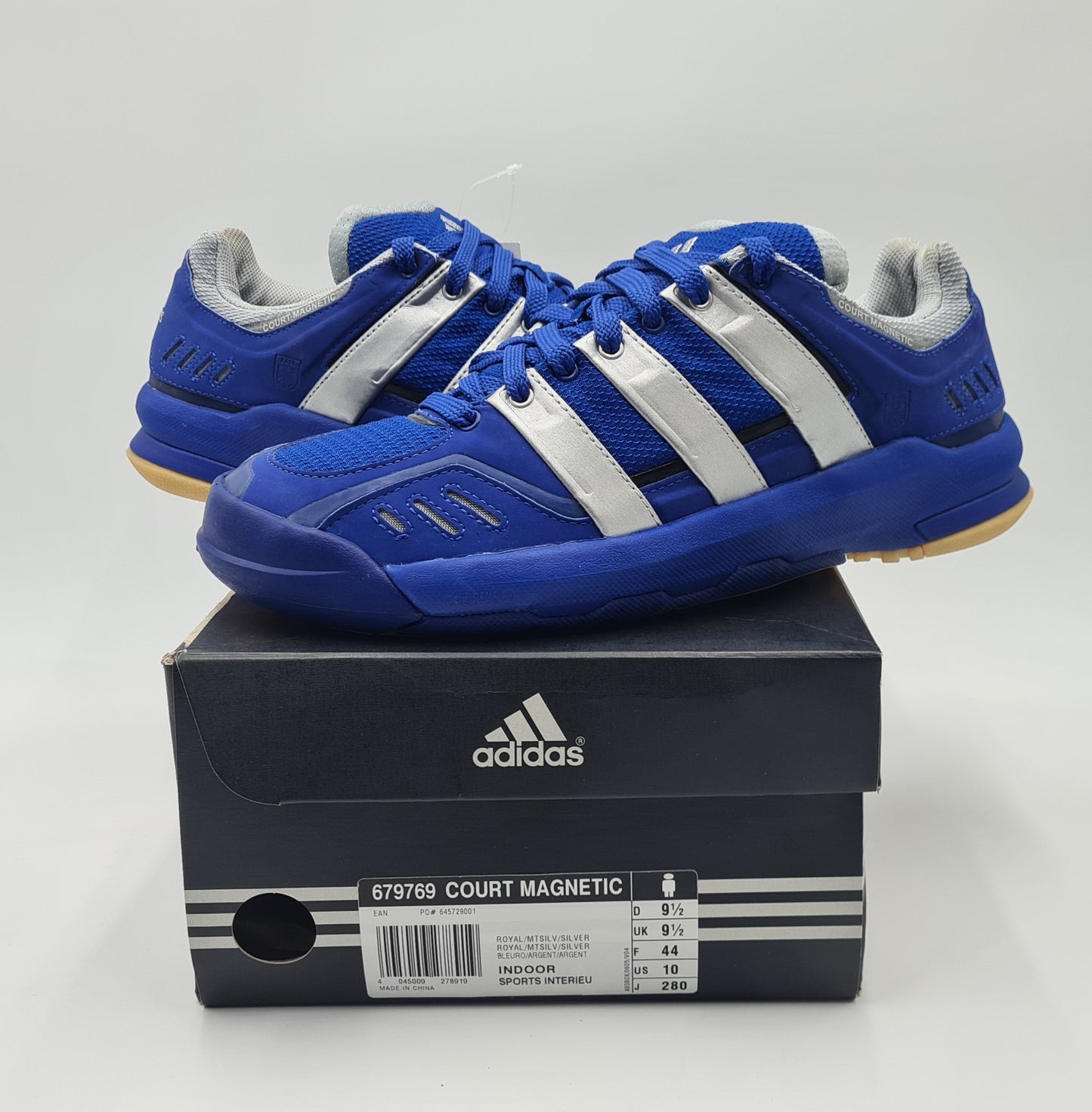 *NEW* 2006 Adidas Court Magnetic Blue Indoor UK 9.5 / EUR 44