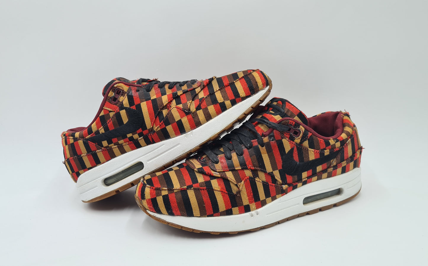 2013 Nike Air Max 1 Woven 'London Underground' Gr. UK 9 / EUR 44