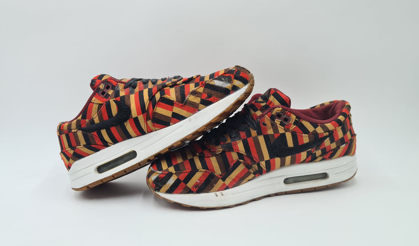 2013 Nike Air Max 1 Woven 'London Underground' Gr. UK 9 / EUR 44