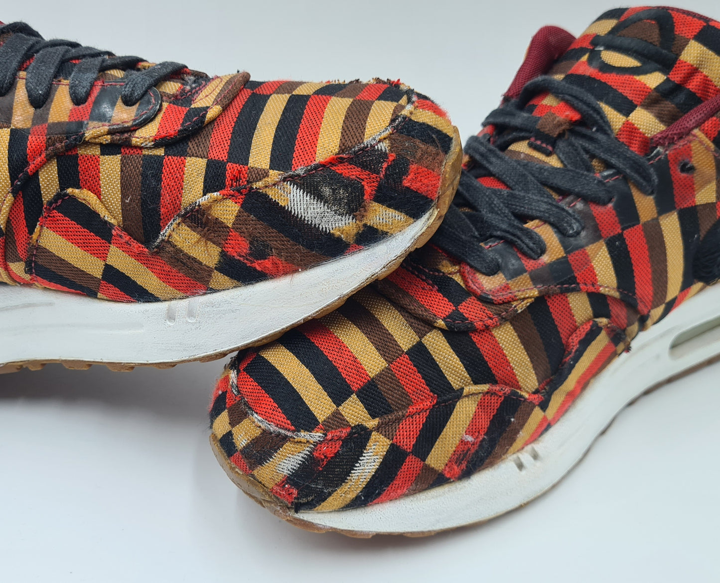 2013 Nike Air Max 1 Woven 'London Underground' Gr. UK 9 / EUR 44