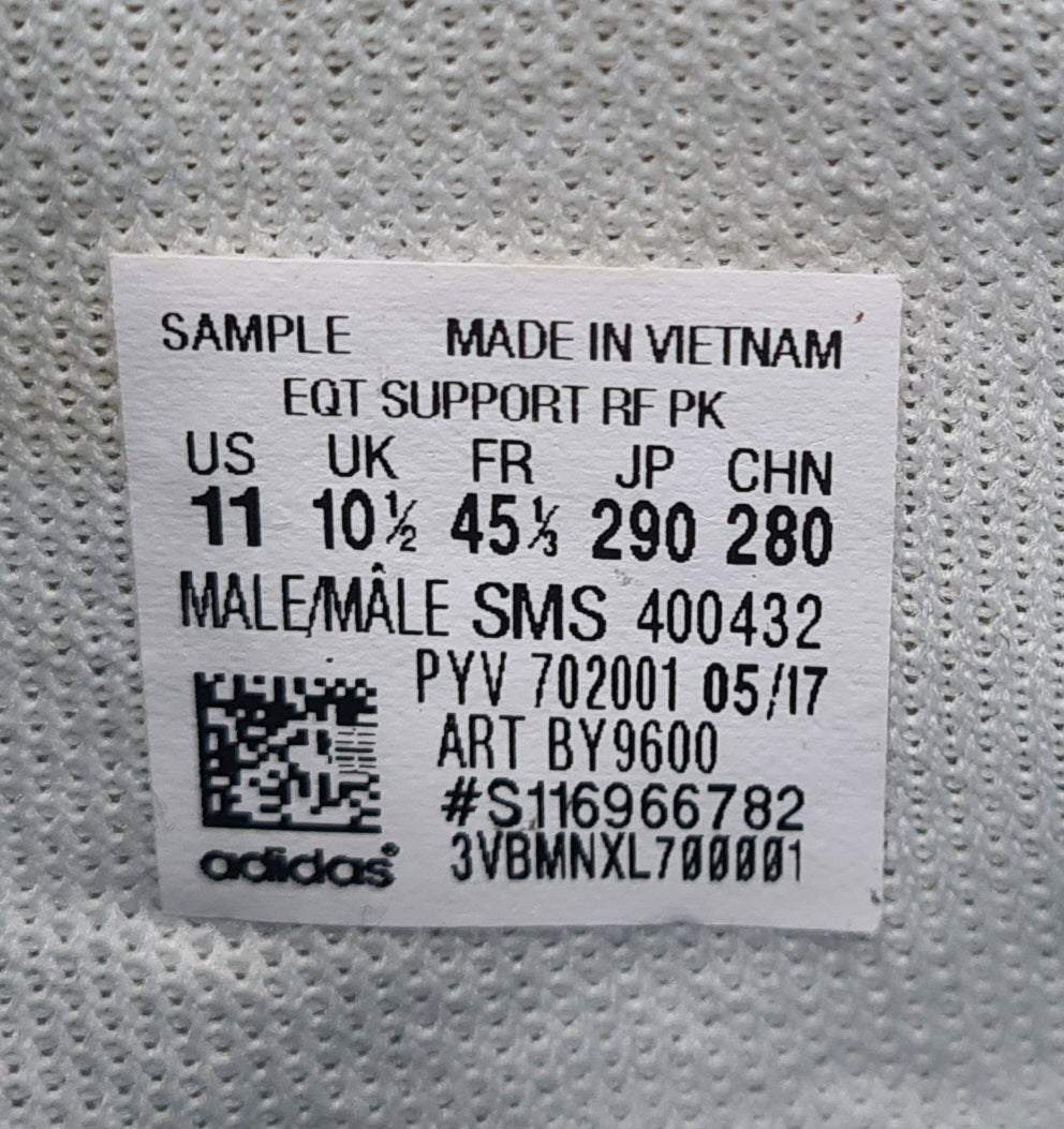 *VGC* 2017 Adidas EQT Support 93 RF PK Sample UK 10.5 / EUR 45 1/3