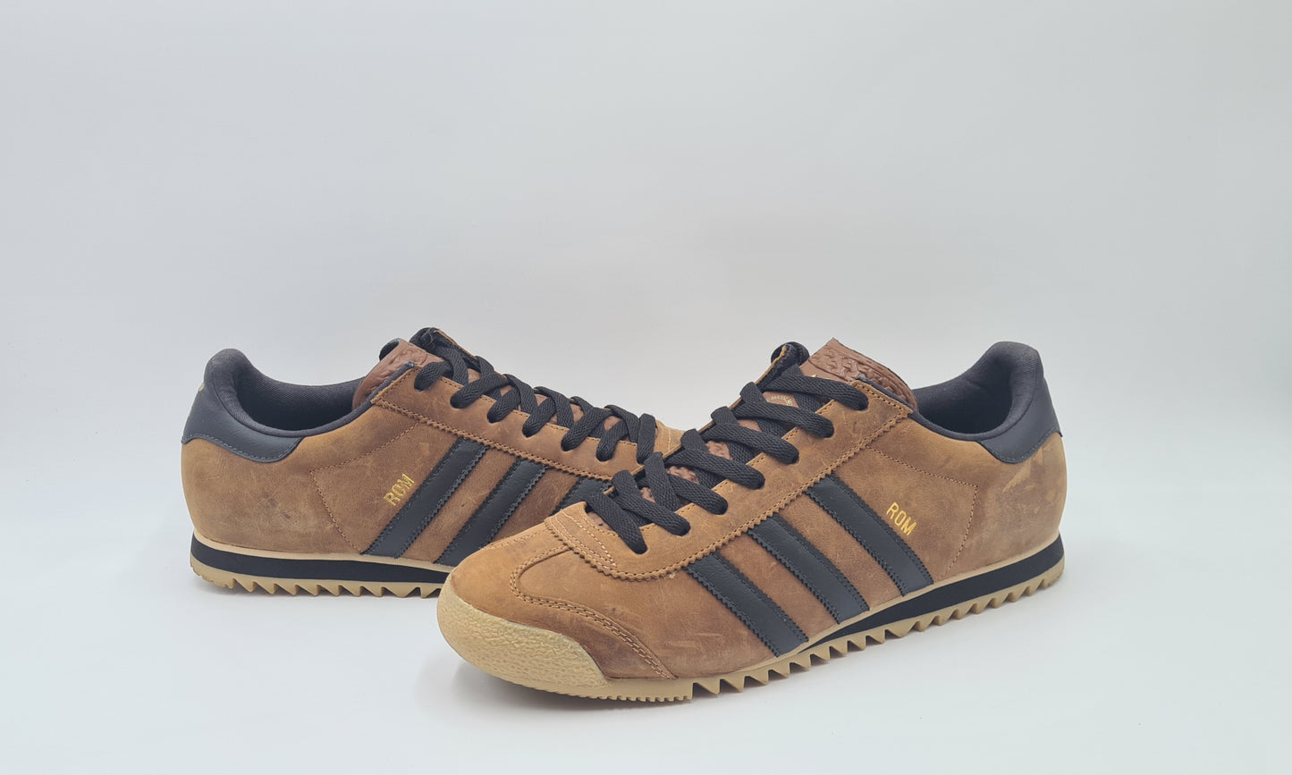 *WIE NEU* 2011 Adidas Rom Retro Braun Gr. UK 10 / EUR 44 2/3