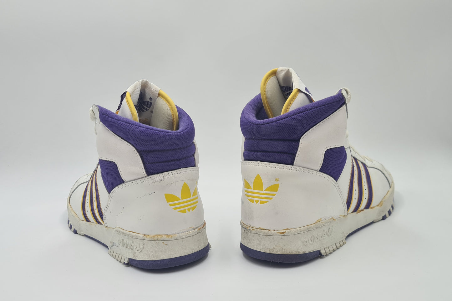 *Good condition* Vintage 1988 Adidas Connector Hi Lakers UK 11 / EUR 46
