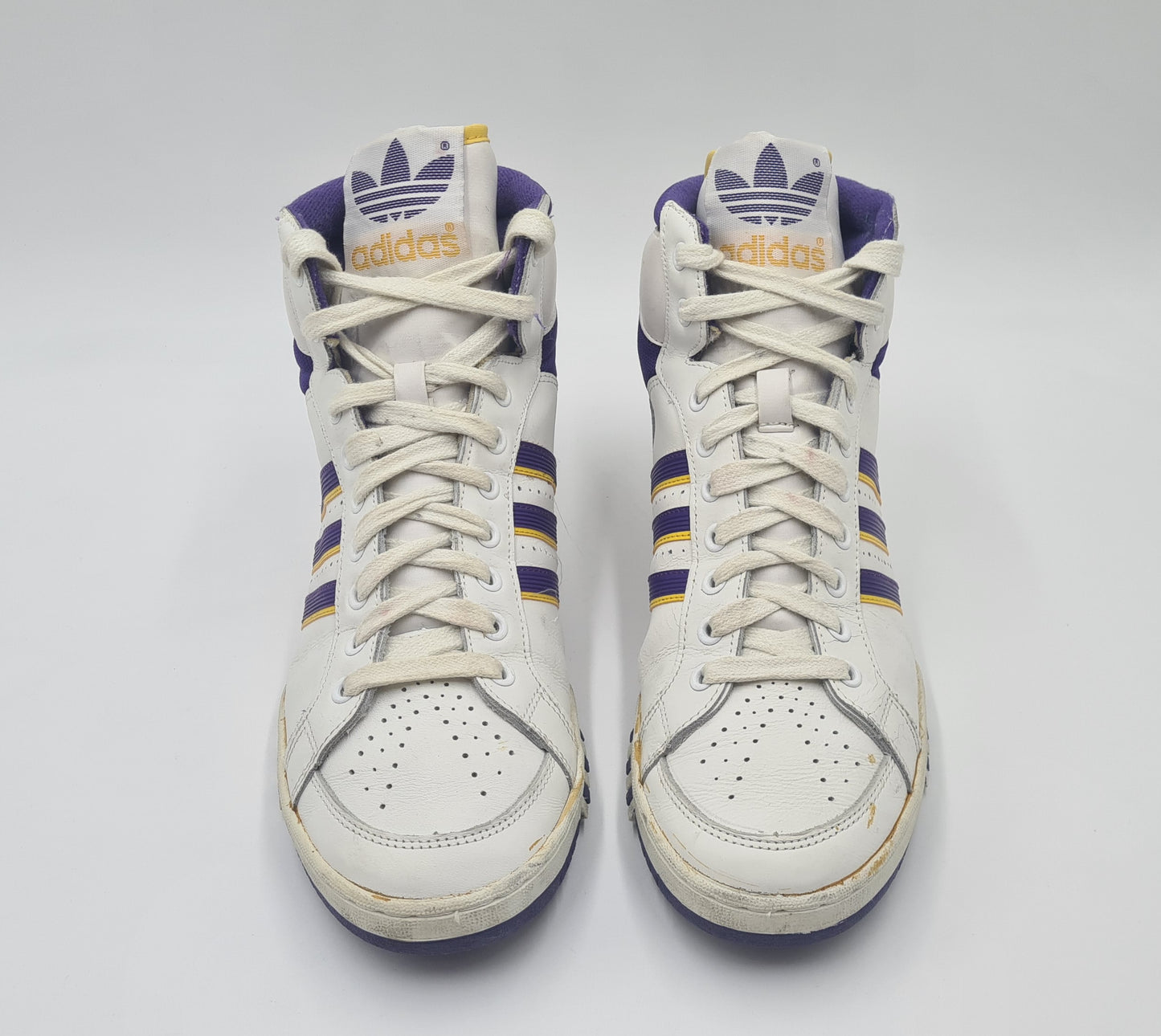 *Good condition* Vintage 1988 Adidas Connector Hi Lakers UK 11 / EUR 46