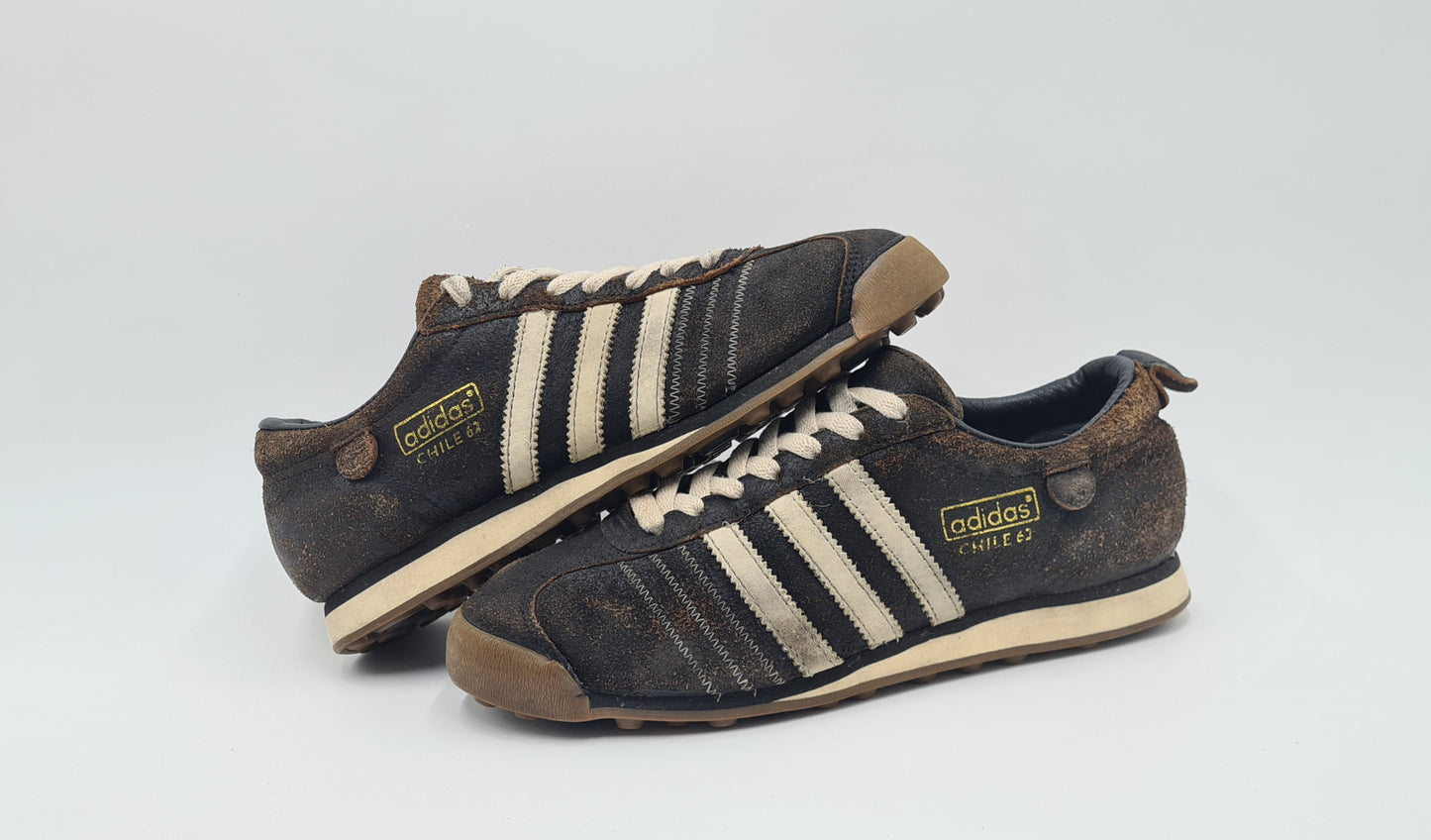 Vintage 2011 Adidas Chile 62 Retro Brown UK 8 / EUR 42