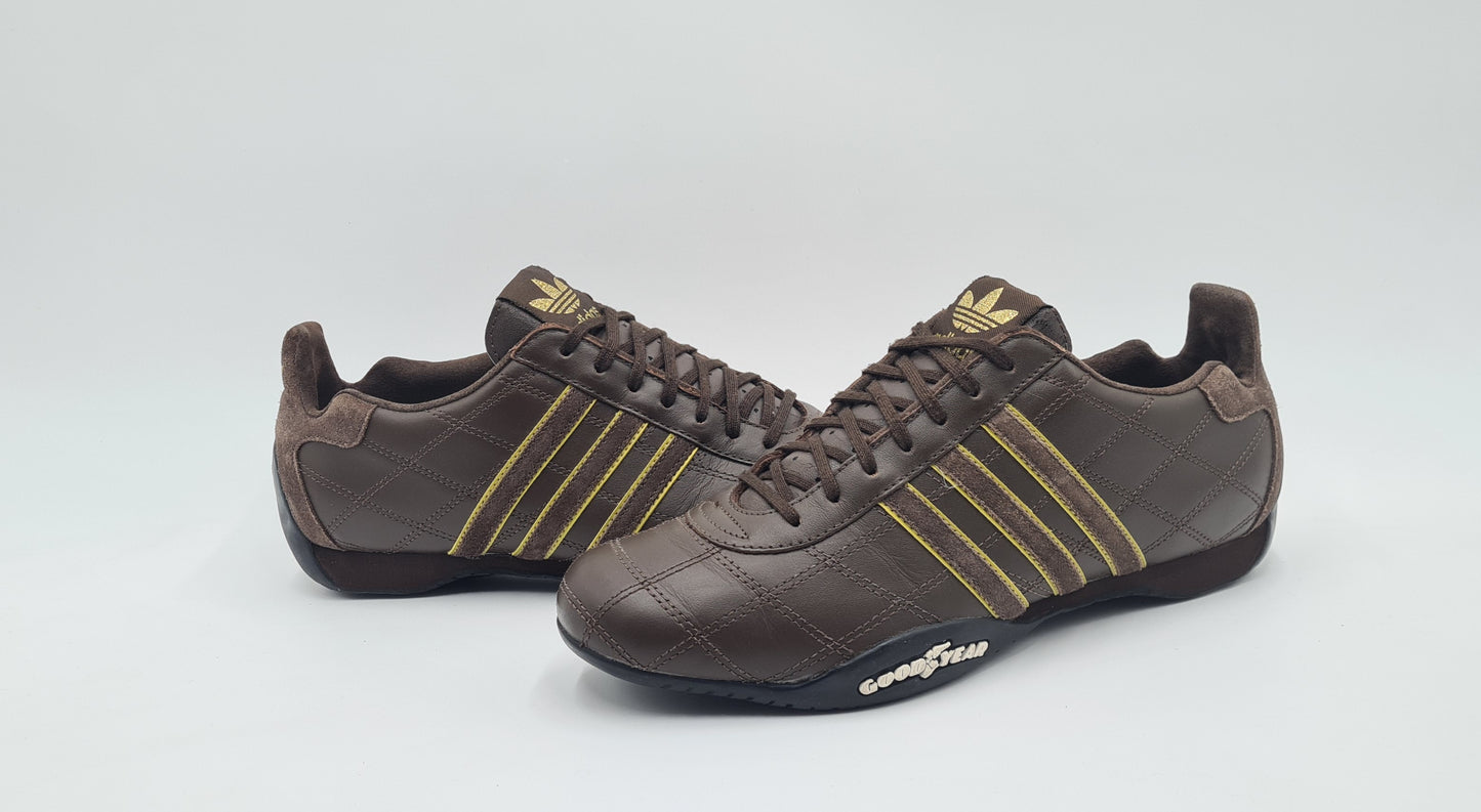 *WIE NEU* 2004 Adidas Adi Racer Low Good Year Braun Gr. UK 8 / EUR 42