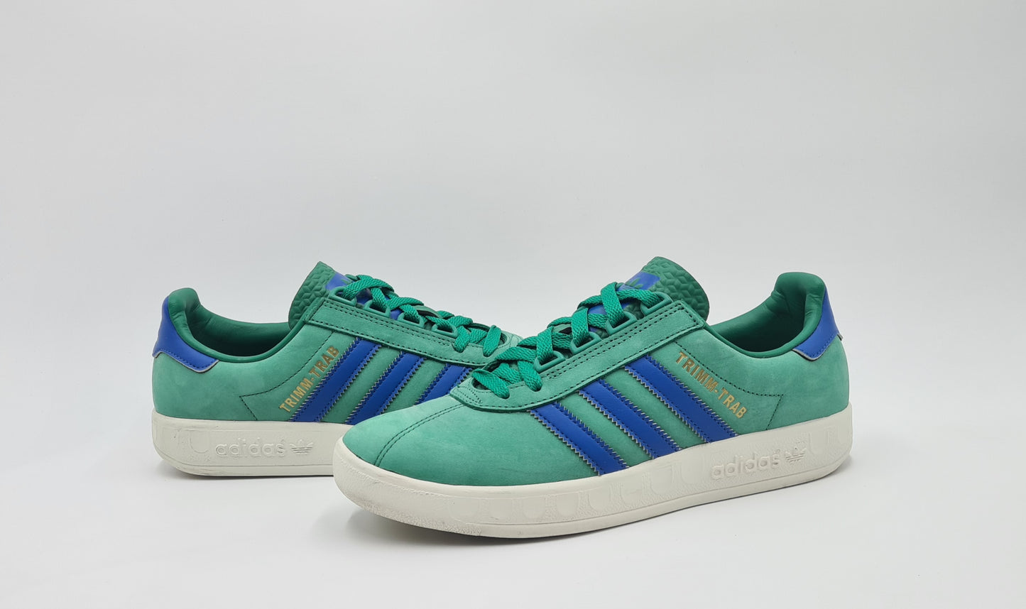 *Guter Zustand* 2019 Adidas Trimm Trab Retro Grün Gr. UK 7,5 / EUR 41 1/3