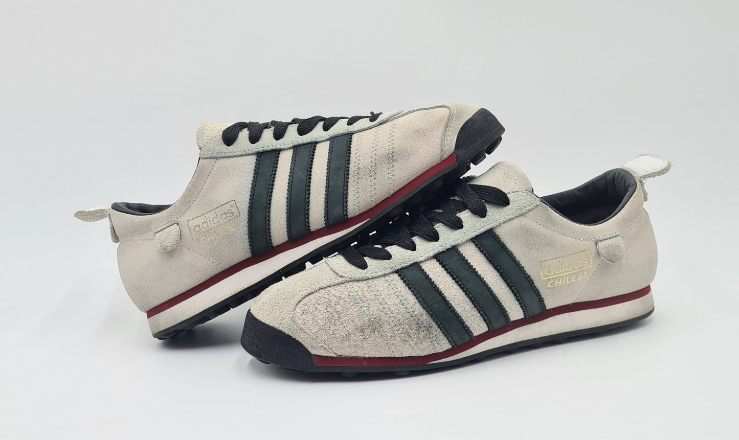 Vintage 2009 Adidas Chile 62 Retro Gray UK 8 / EUR 42