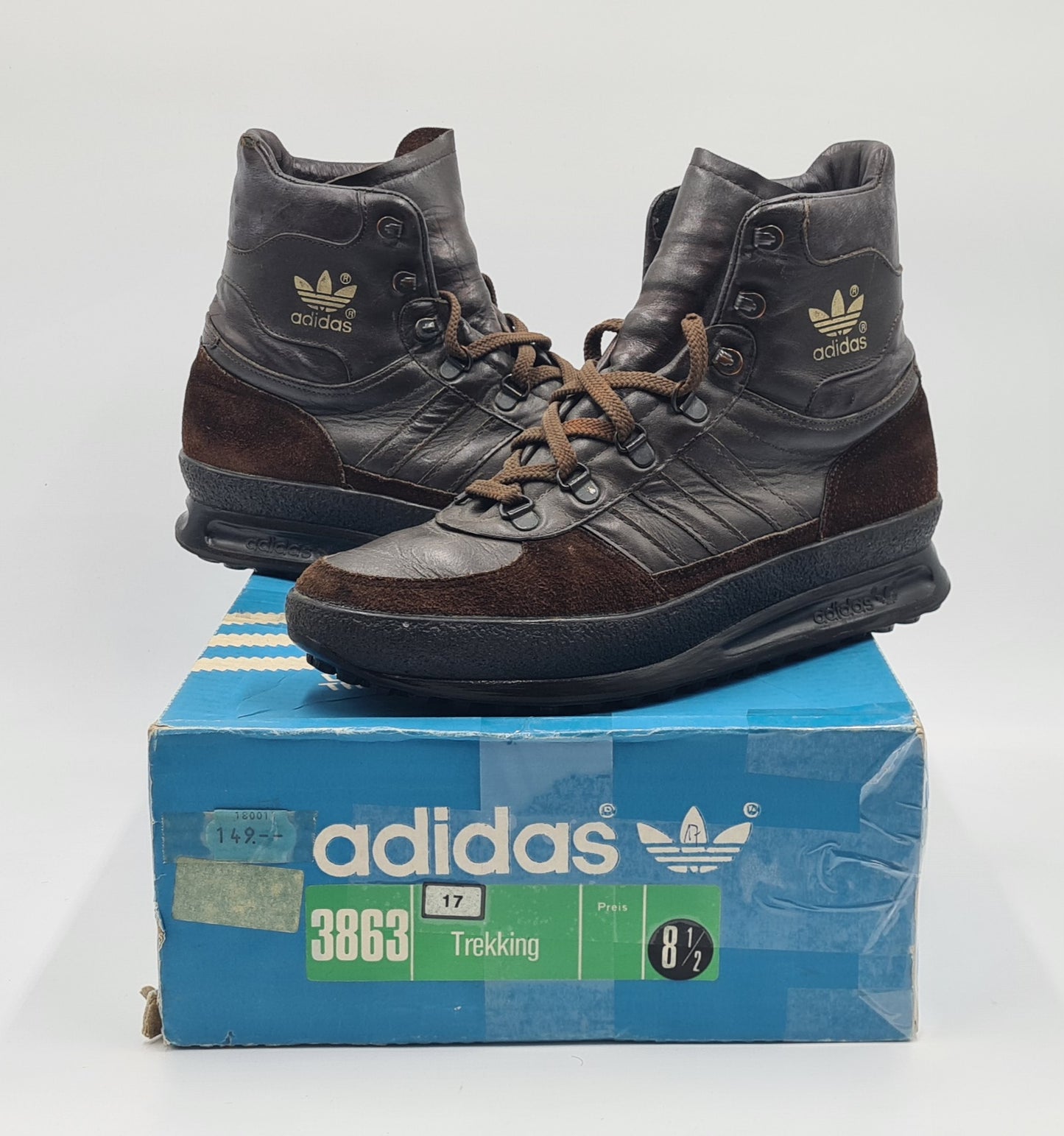 Vintage 1980er Adidas Trekking Boots UK 8,5 / EUR 42 2/3