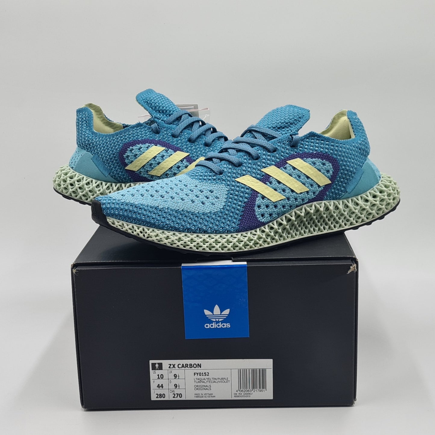 *NEW* 2020 Adidas ZX Carbon 4D Aqua UK 9.5 / EUR 44