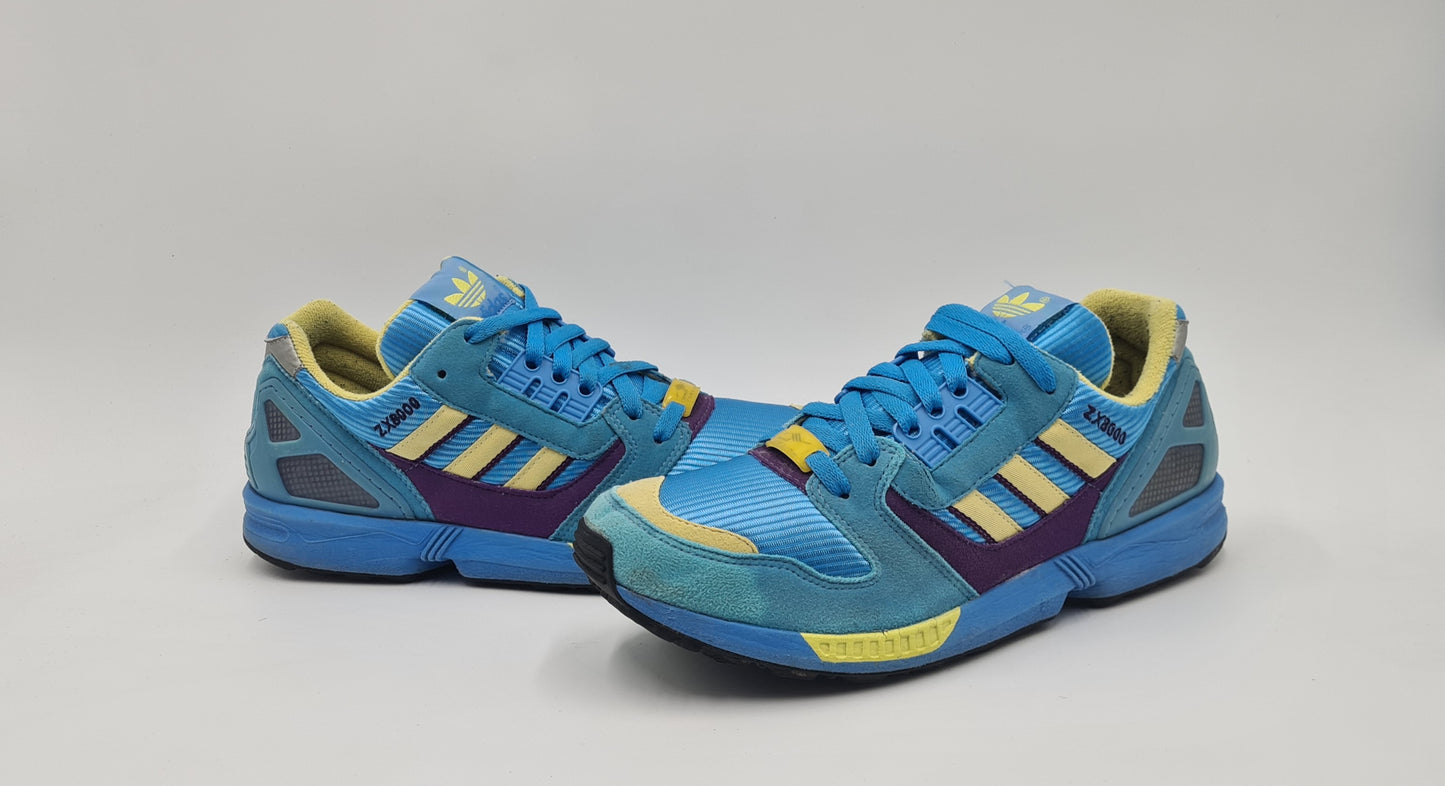 *GUTER ZUSTAND* 2003 Adidas ZX 8000 Aqua UK 8,5 / EUR 42 2/3