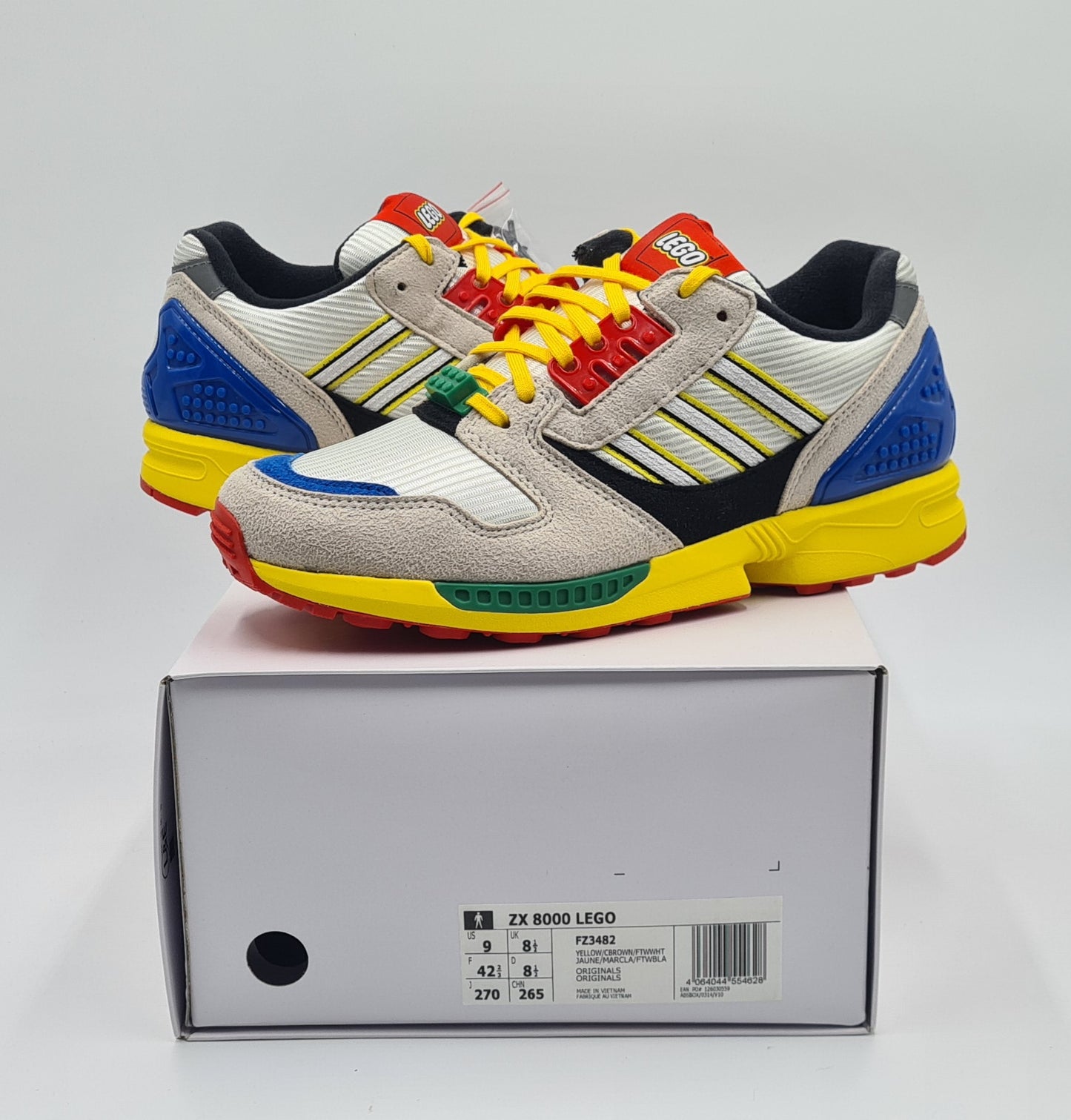 *NEW* 2020 Adidas ZX 8000 Lego | FZ3482 | UK 8.5 / EUR 42 2/3