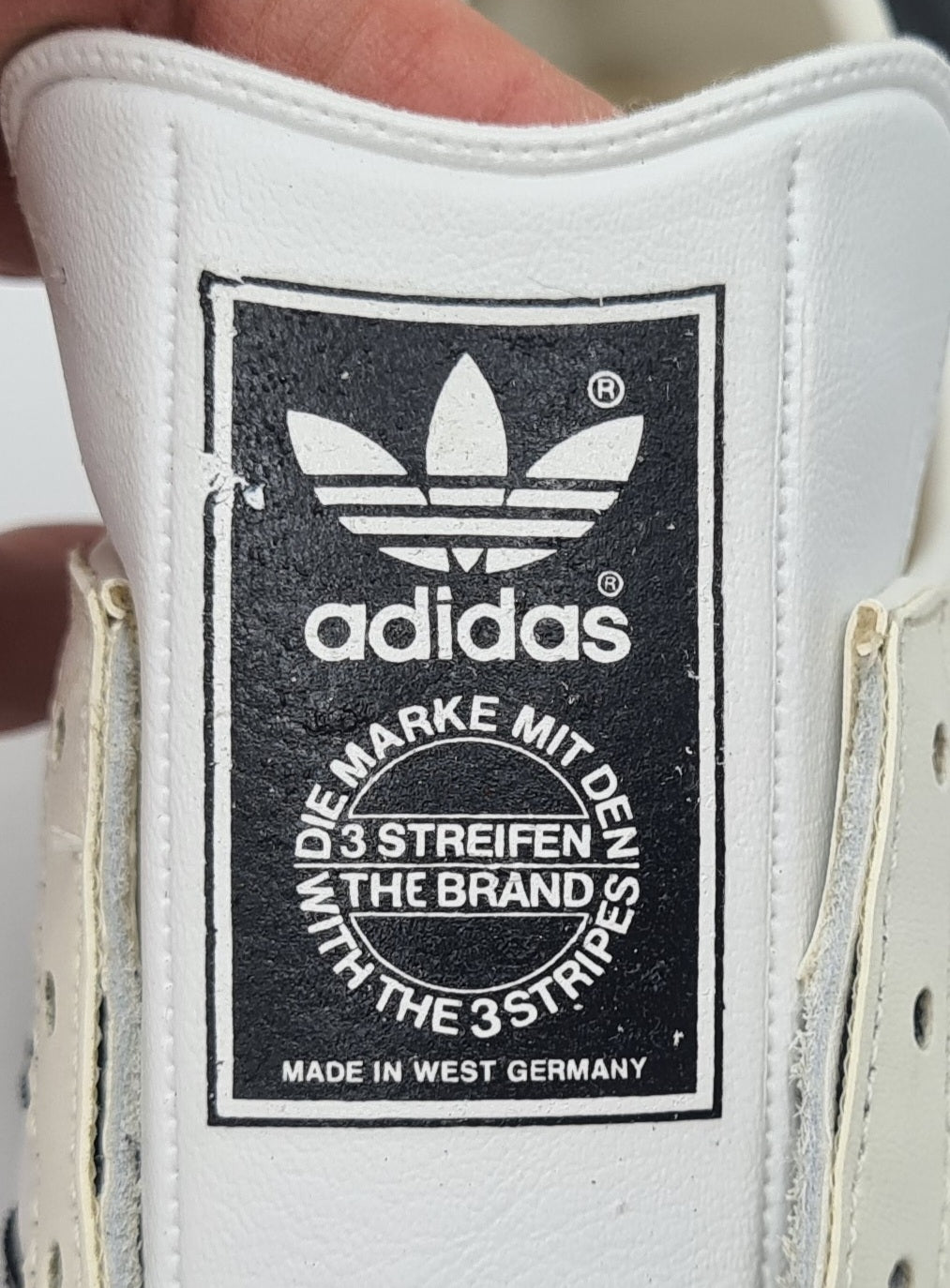 *NEW* Vintage 1980s Adidas Universal with black stripes UK 8.5 / EUR 42 2/3