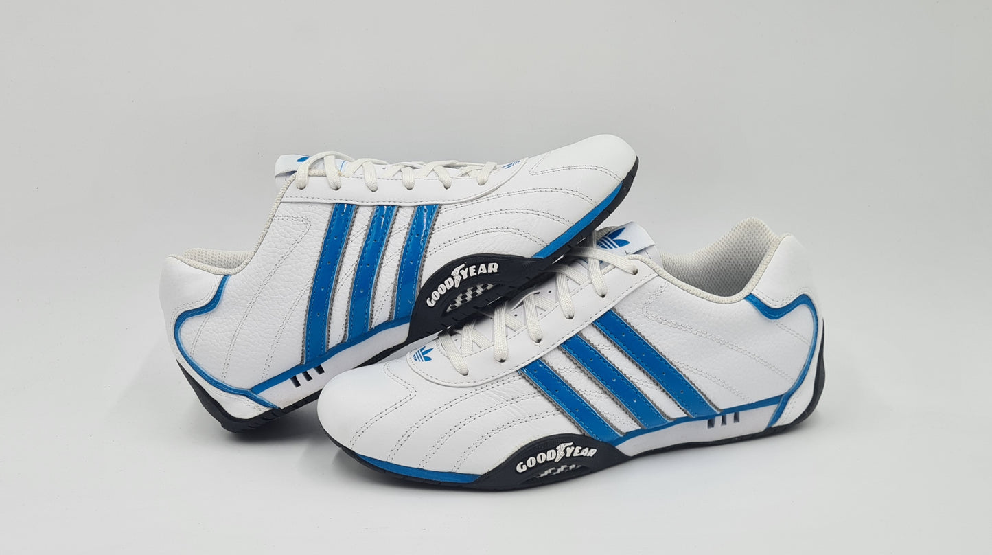 *LIKE NEW* 2014 Adidas Adi Racer Low M Good Year White Blue UK 7.5 / EUR 41 1/3