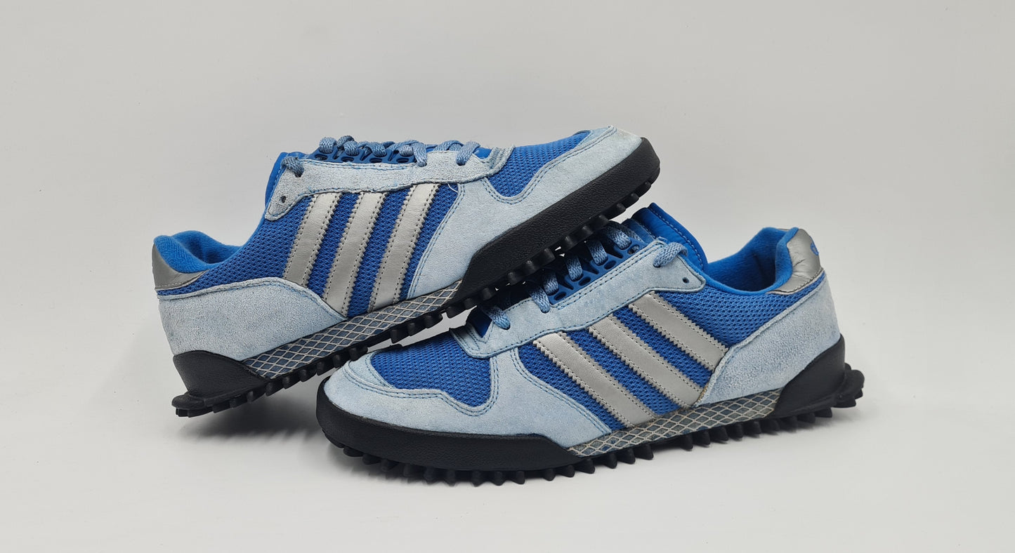2010 Adidas Marathon TR Retro Blue-Silver UK 9.5 / EUR 44