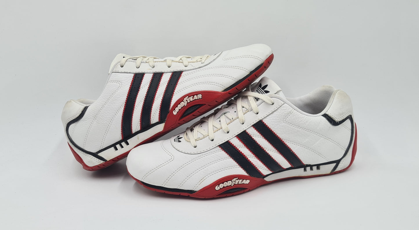 *GOOD CONDITION* 2006 Adidas Adi Racer Low Good Year White UK 10 / EUR 44 2/3
