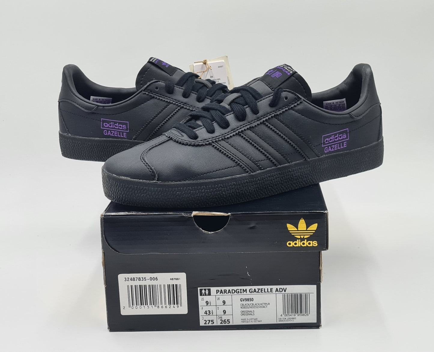 *NEW* 2021 Adidas Gazelle ADV x Paradigm UK 9 / EUR 43 1/3