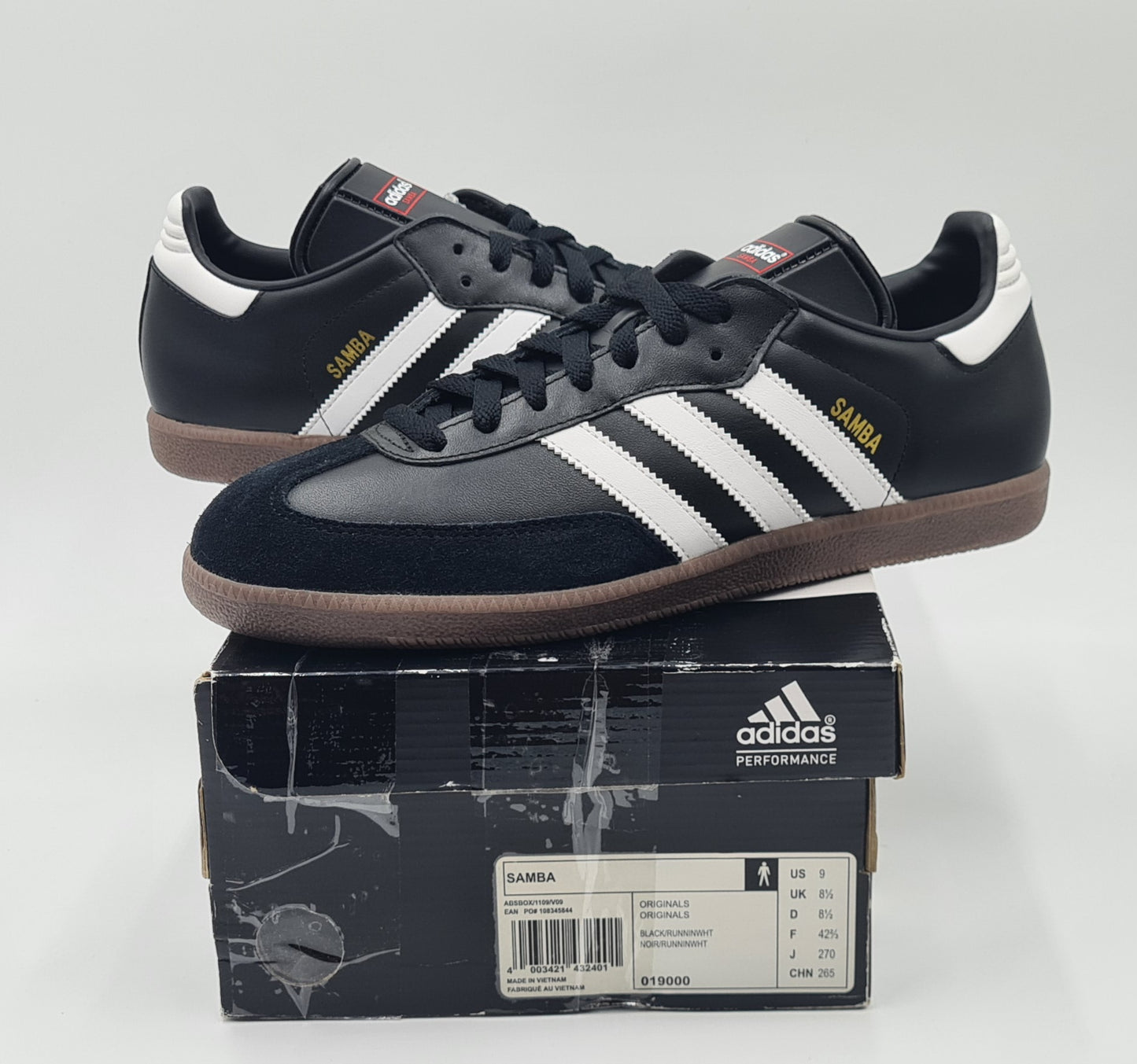 *BNIB* 203 Adidas Samba Retro black UK 8.5 / EUR 42 2/3