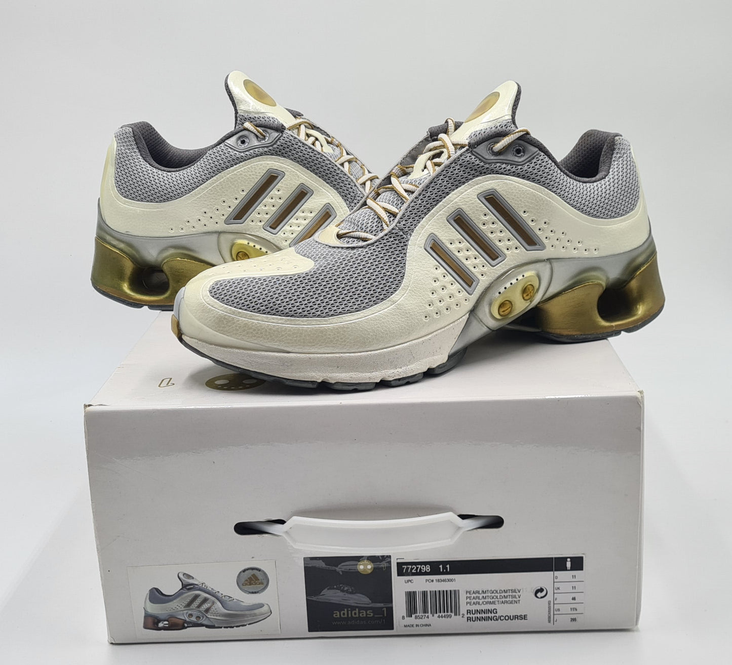 *NEW* Vintage 2005 Adidas 1.1 Intelligence UK 11 / EUR 46