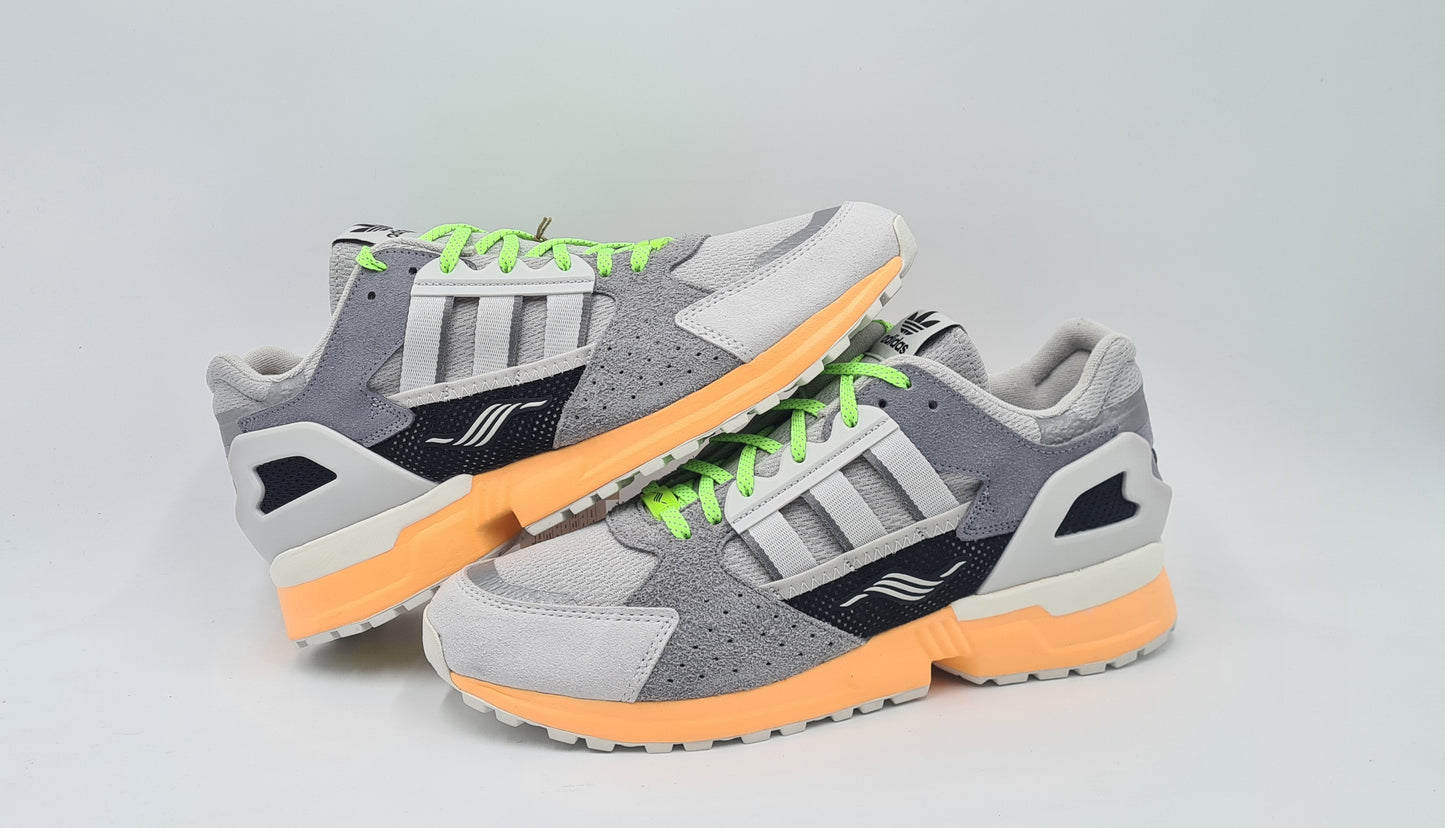 *NEW* 2021 Adidas ZX 10000 C Gray Acid Orange UK 10 / EUR 44 2/3 #2
