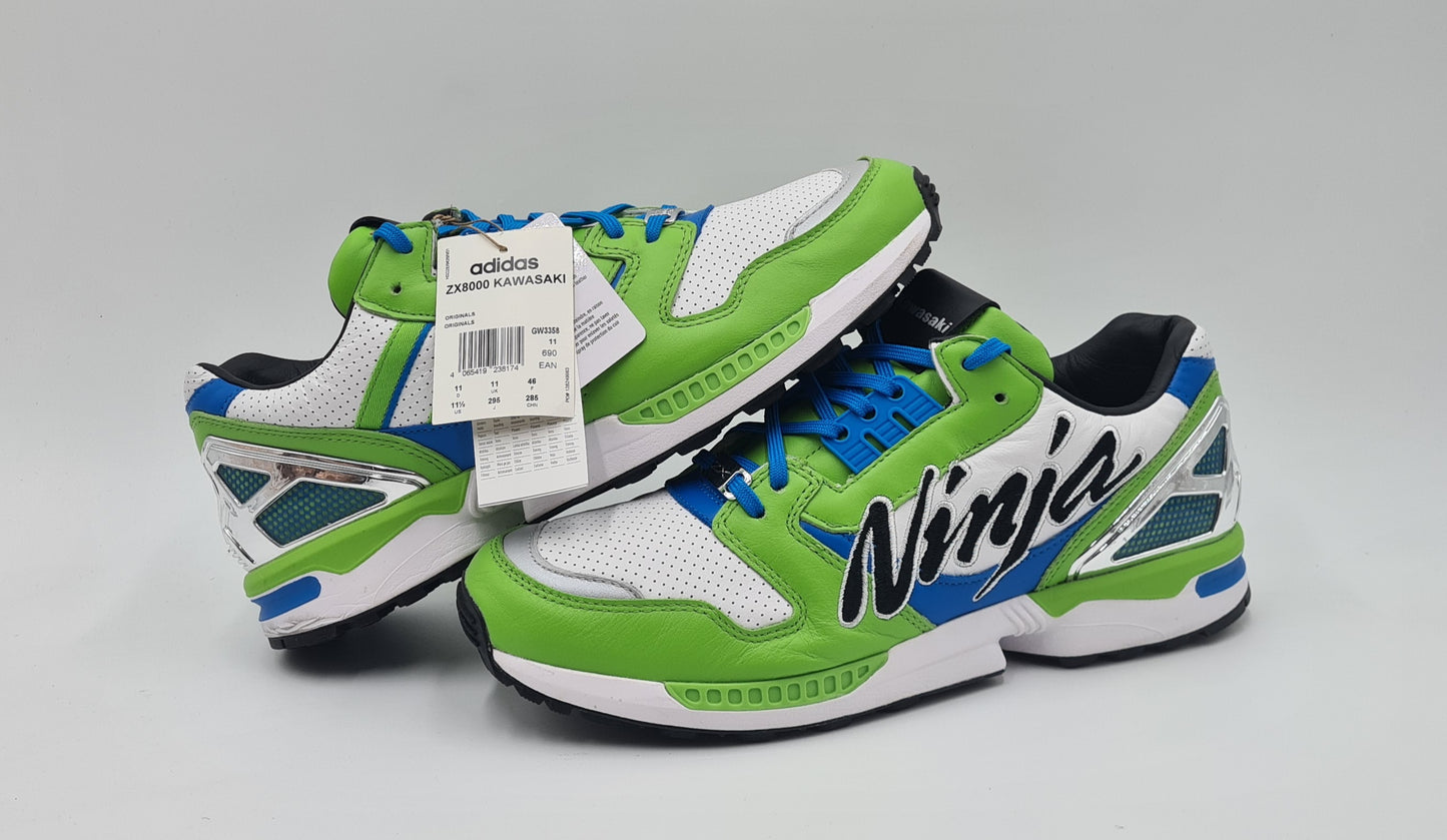 *NEW* 2021 Adidas ZX 8000 Kawasaki Ninja UK 11 / EUR 46