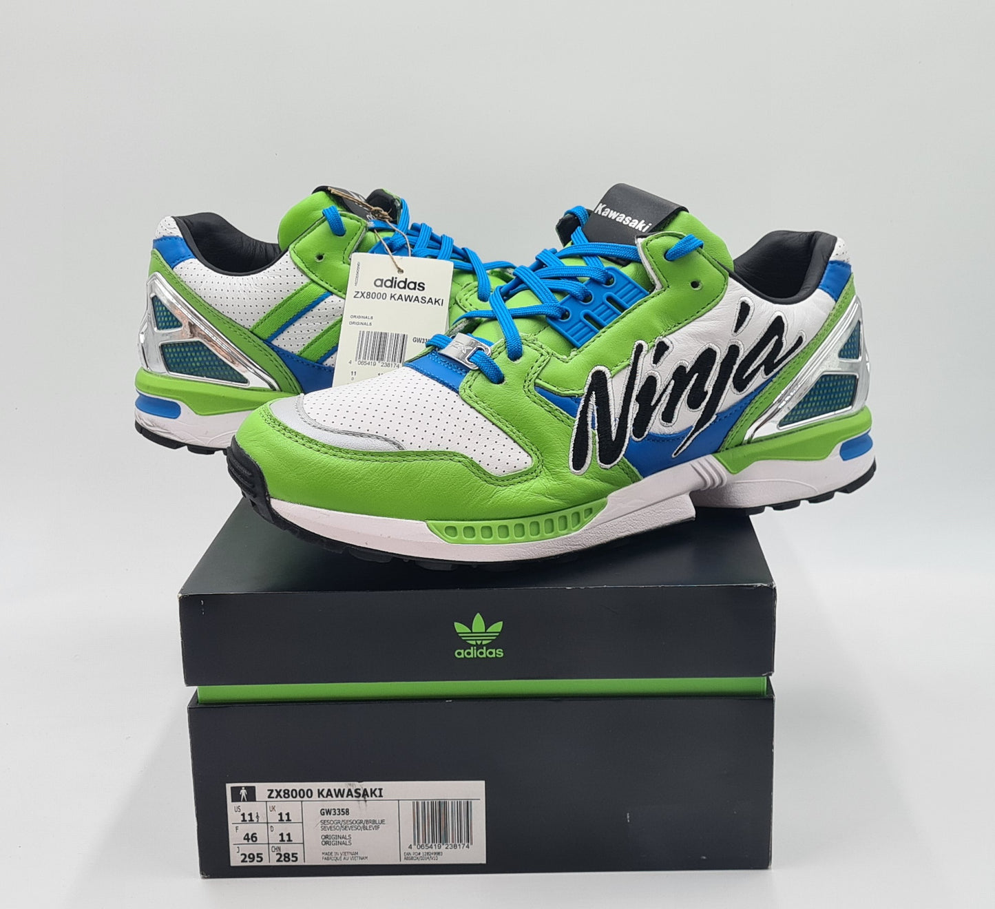 *NEW* 2021 Adidas ZX 8000 Kawasaki Ninja UK 11 / EUR 46