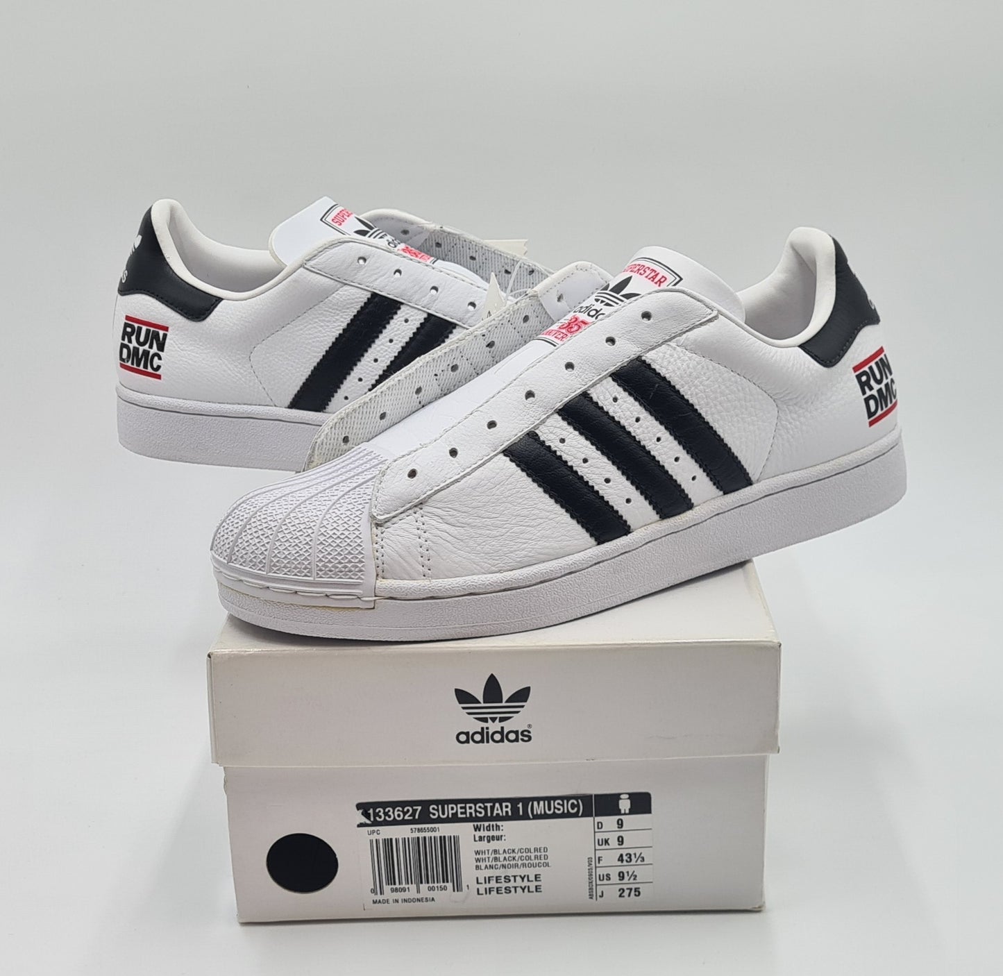 *NEW* 2004 Adidas Superstar 35th Anniversary RUN DMC UK 9 / EUR 43 1/3