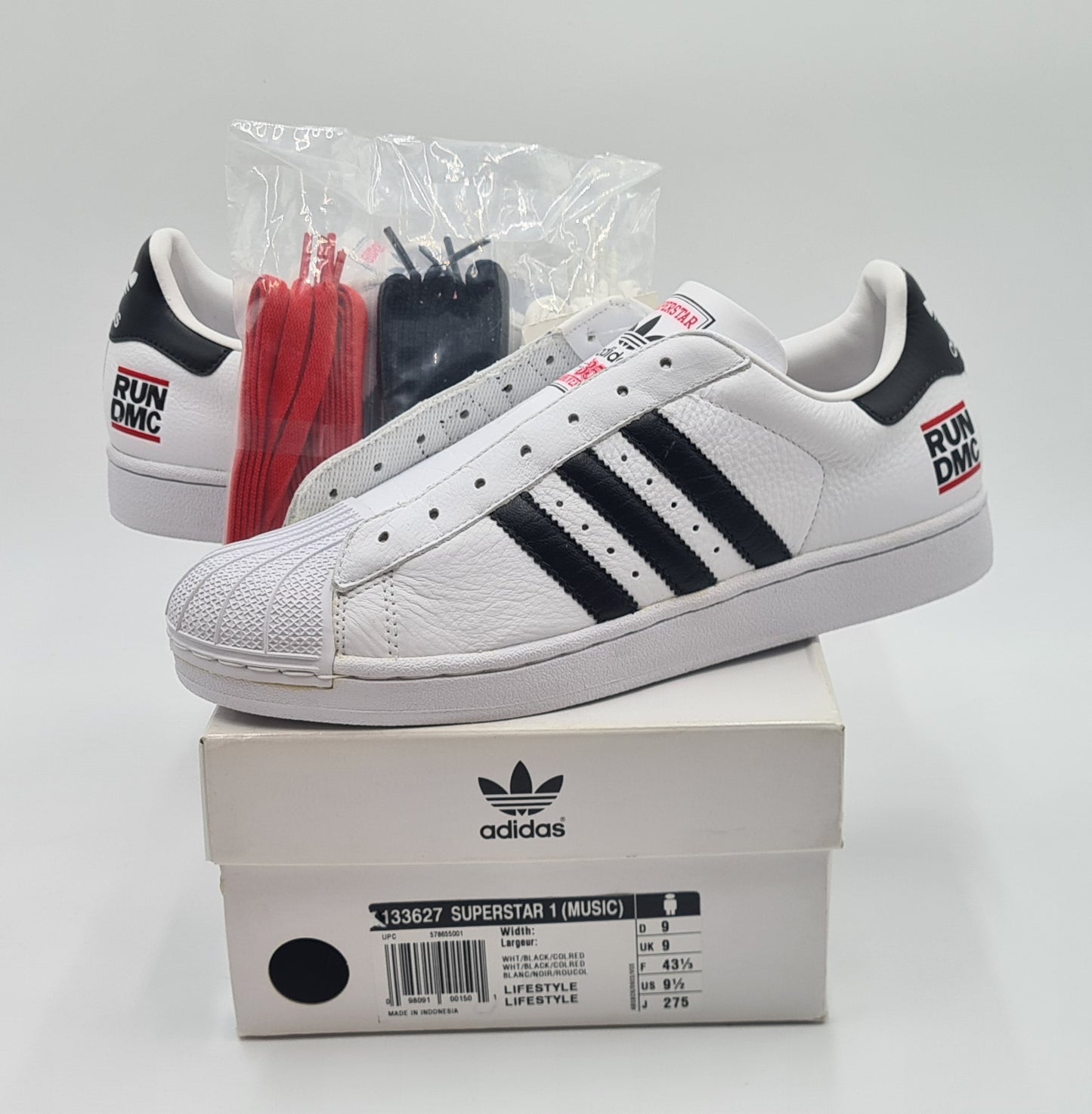*NEW* 2004 Adidas Superstar 35th Anniversary RUN DMC UK 9 / EUR 43 1/3