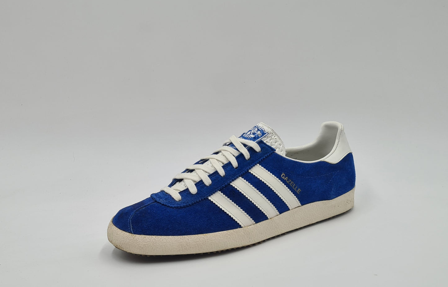 *VGC* Vintage 1970s Adidas Gazelle Blue 3 Straps UK 8.5 / EUR 42 2/3