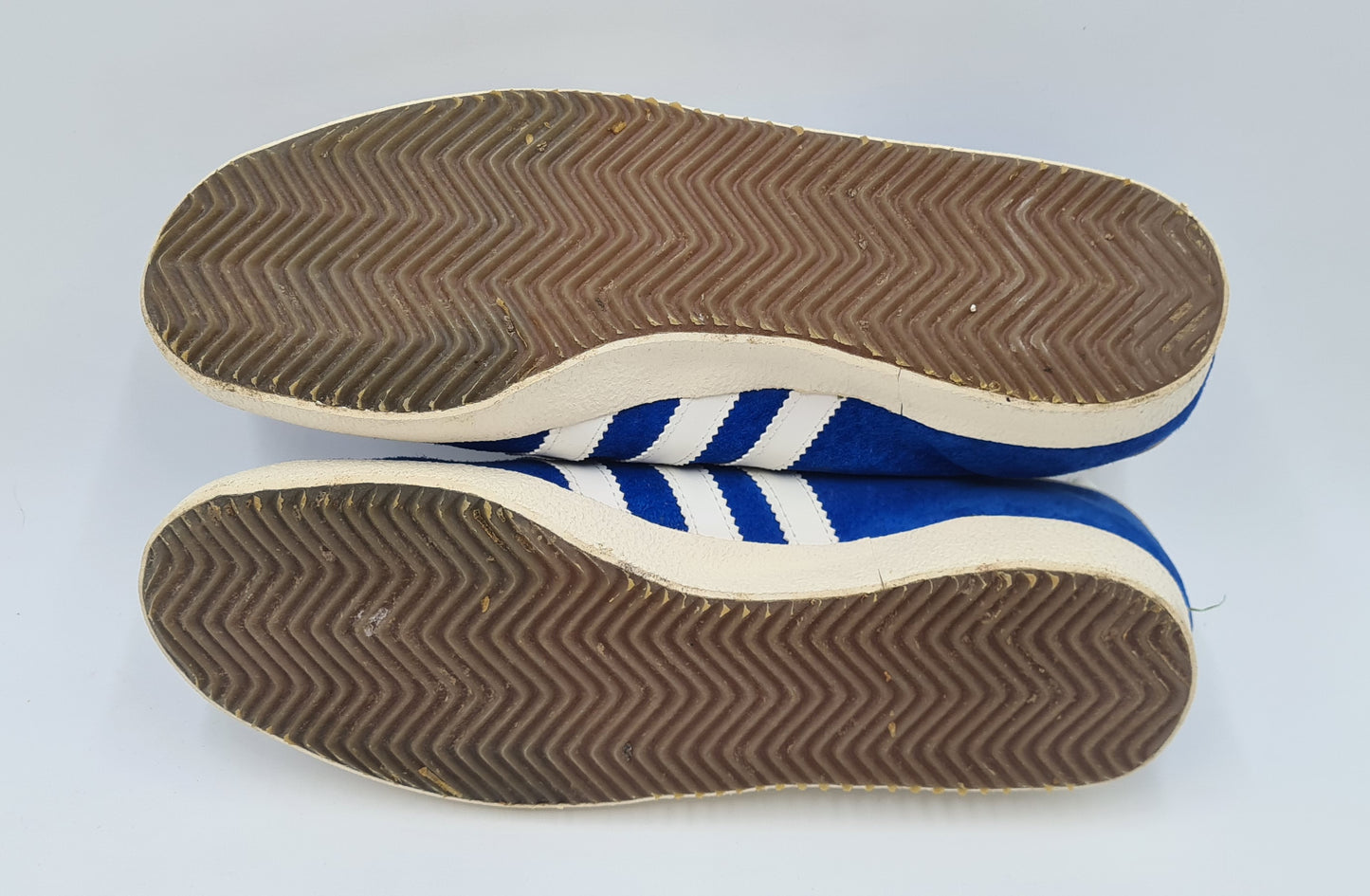 *VGC* Vintage 1970s Adidas Gazelle Blue 3 Straps UK 8.5 / EUR 42 2/3