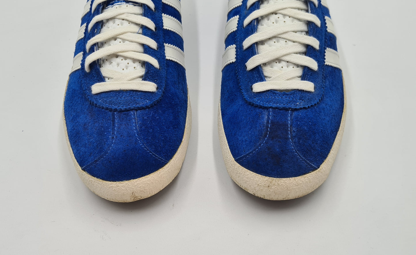 *VGC* Vintage 1970s Adidas Gazelle Blue 3 Straps UK 8.5 / EUR 42 2/3