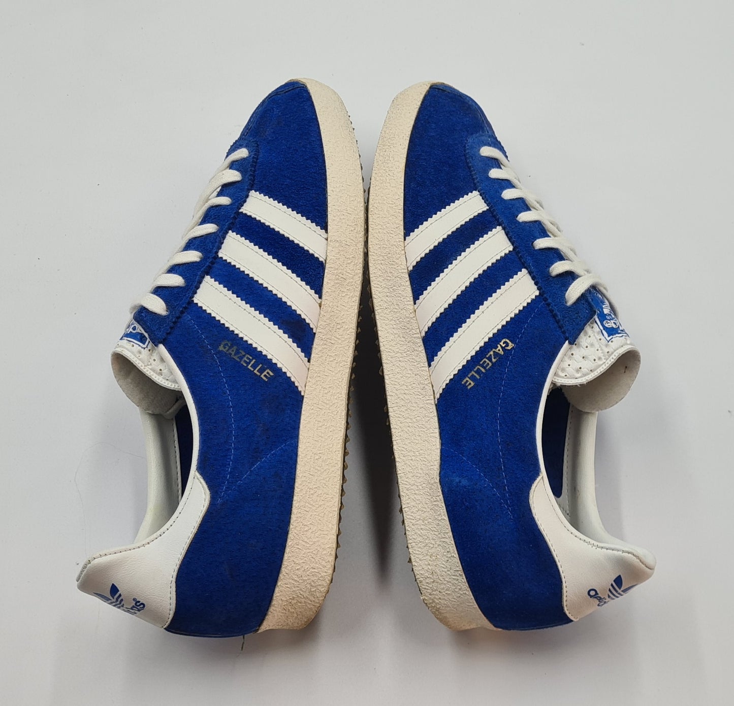 *VGC* Vintage 1970s Adidas Gazelle Blue 3 Straps UK 8.5 / EUR 42 2/3