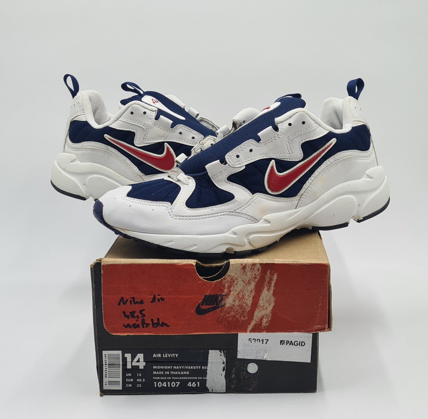 *NEW* Vintage 1997 Nike Air Levity UK 13 / EUR 48.5