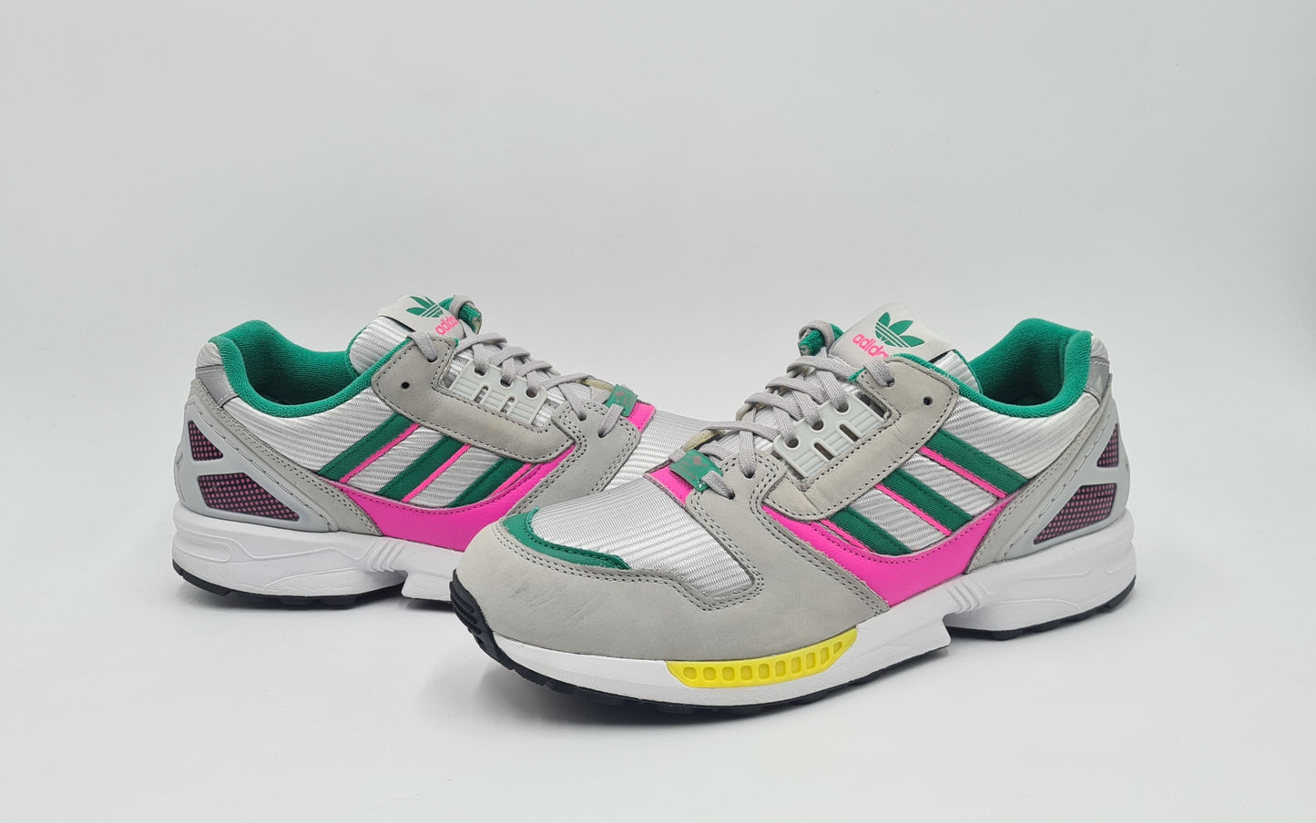 *WIE NEU* 2023 Adidas ZX 8000 Court Green Screaming Pink | IG3076 | UK 10,5 / EUR 45 1/3