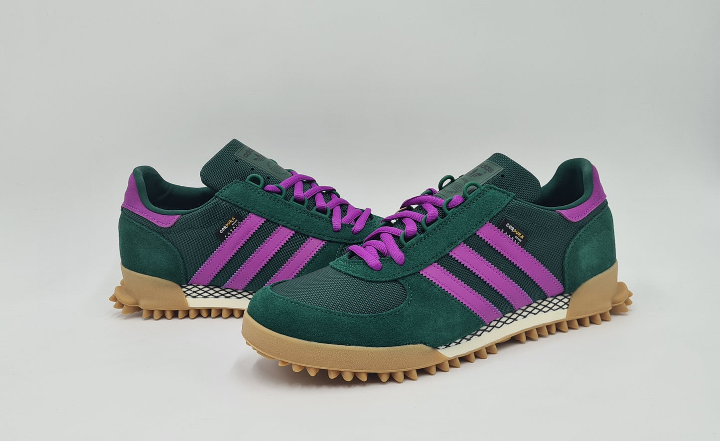 *NEU* 2023 Adidas Marathon TR Cordura Grün / Lila UK 10,5 / EUR 45 1/3
