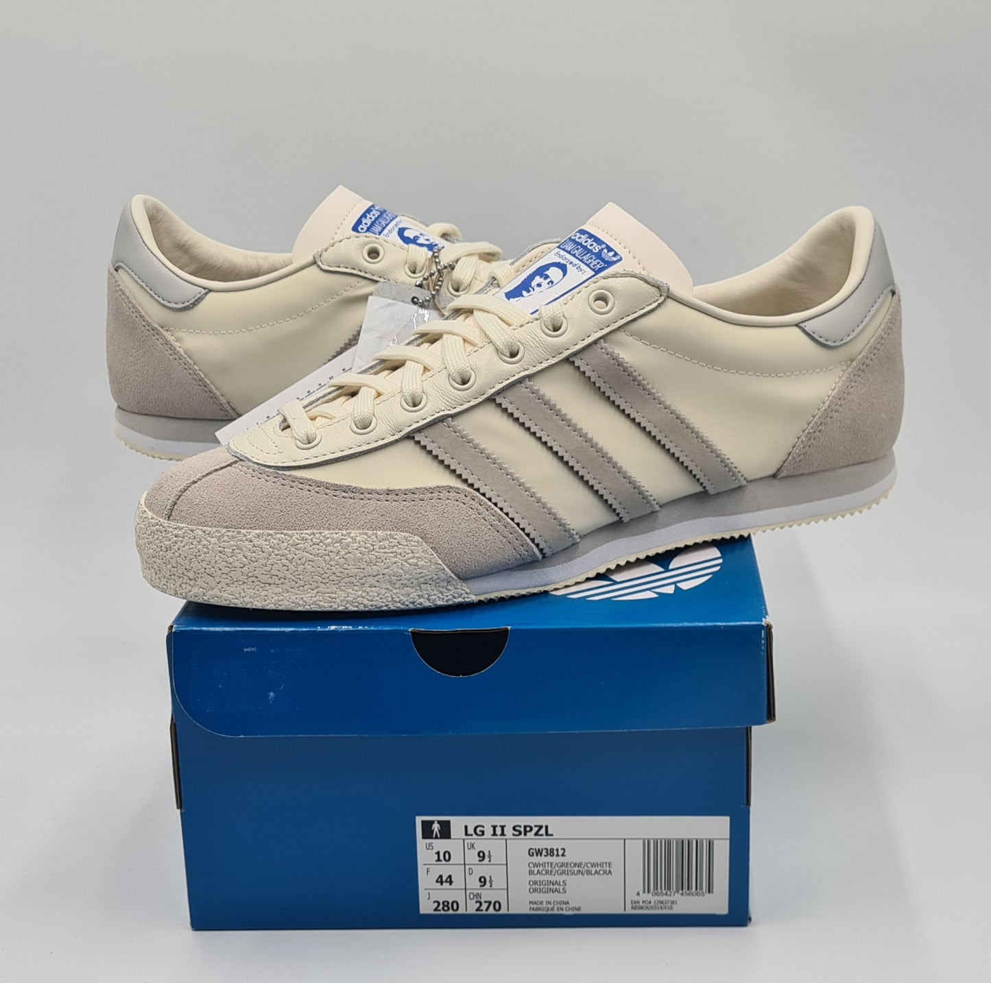 *NEU* 2022 Adidas LG II SPZL Liam Gallagher Grau Gr. UK 9,5 / EUR 44